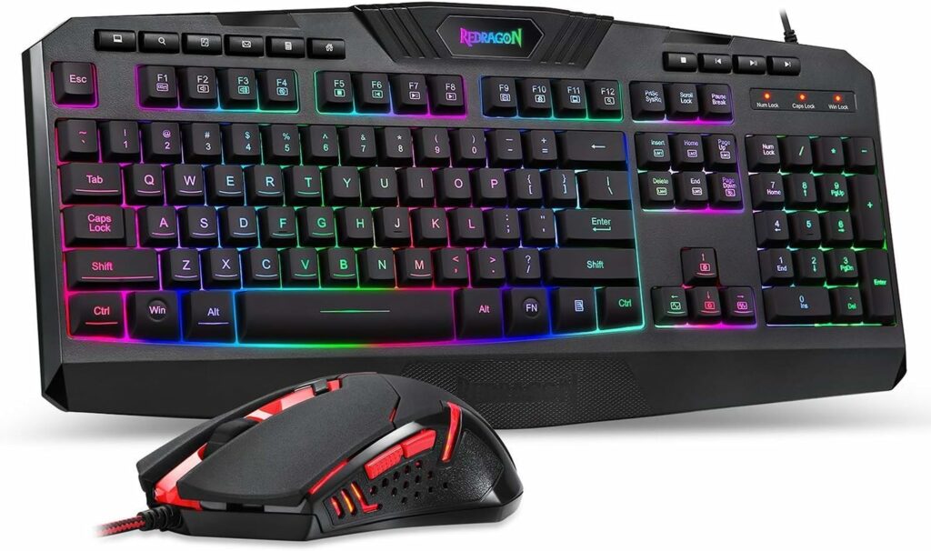 RGB keyboard mouse combo